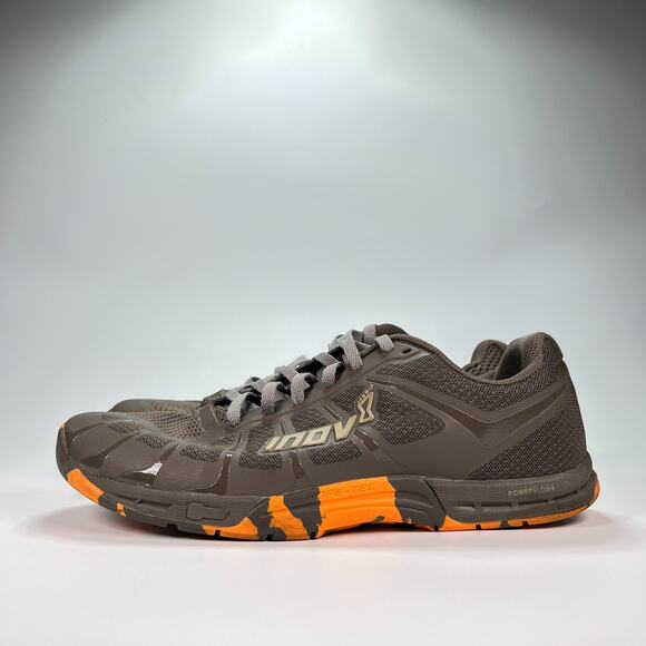 Inov 8 F Lite 235 V3 Gray Orange Cross Training Shoes Lace Up Men's Size 11.5 - Picture 4 of 11